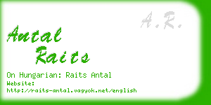 antal raits business card